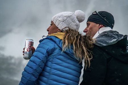 Alex starring in the 1st-ever Coors Light Commercial on Mt. Everest