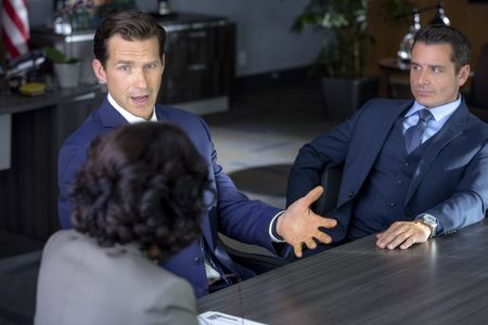 Benjamin Wilkinson and Michael Karl Richards in Chesapeake Shores (2016)