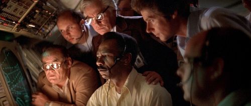 David Anderson, Richard L. Hawkins, Craig Shreeve, and Bill Thurman in Close Encounters of the Third Kind (1977)