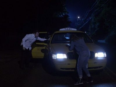 James Roday Rodriguez and Lauriane Gilliéron in Psych (2006)