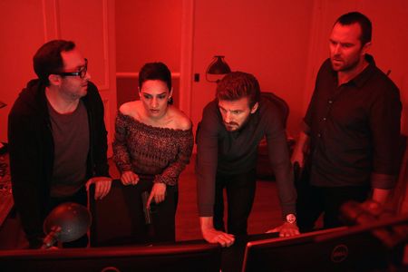 P.J. Byrne, Archie Panjabi, Sullivan Stapleton, and William Connell in Blindspot (2015)