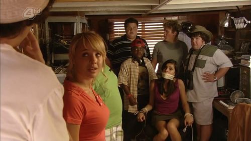 Anjli Mohindra, Natasha Loring, and Ben Hawkey in Beaver Falls (2011)