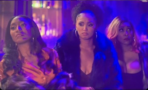Stephanie George, Laura Buttle, and Queanna Feather in A Black Lady Sketch Show (2022). Sketch “Equally Joked.”