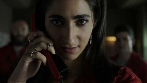 Alba Flores, Darko Peric, and Jaime Lorente in Money Heist (2017)