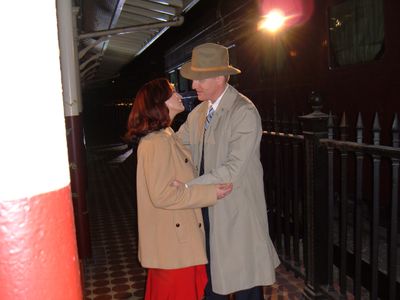 On the set of the indie film 