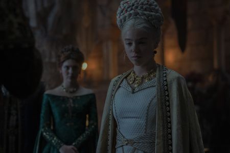 Milly Alcock and Emily Carey in House of the Dragon (2022)
