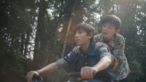 Film, “Before I Change My Mind”, 2022 (left) Dominic Lippa, (right) Vaughan Murrae