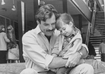 Tom Selleck and Robin Weisman in Three Men and a Little Lady (1990)