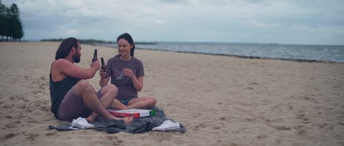 Adam Rowland and Olivia Fildes in How Deep Is the Ocean