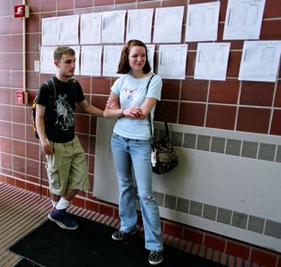 Geoff Haase and Hannah Bailey in American Teen (2008)