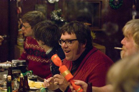 Philip Seymour Hoffman, Will Adamsdale, Nick Frost, and Tom Sturridge at an event for The Boat That Rocked (2009)