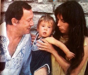 Josephine Chaplin, Maurice Ronet, and Julien Ronet