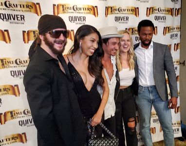 Melayni Gracia Gage, Maddie McCormick, Ed Gage, Theo Bongani Ndyalvane, and Louie Chapman in Timecrafters: The Treasure 