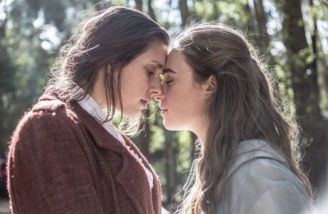 Yassica Switakowski (left) & Sarah Krndija (right) on the set of Something Has Died In The Forrest