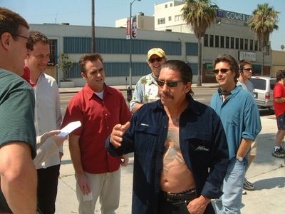 L-R, Co-director Rob Muir, actors Johnny Sneed and Christopher Moynihan, producer Patrick Stack, Co-director Bob Hilgenb
