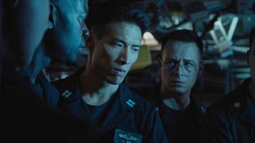 David Gyasi, Christopher Goh and Shane Taylor in Hunter Killer.