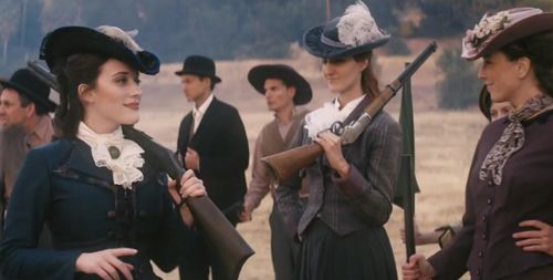 Kat Dennings and Eric Brenner in Drunk History (2013)