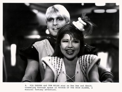 Pia Zadora and Tom Nolan in Voyage of the Rock Aliens (1984)