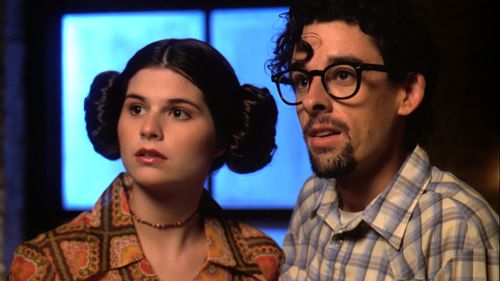 Lisa Jakub and Martin Hynes in George Lucas in Love (1999)