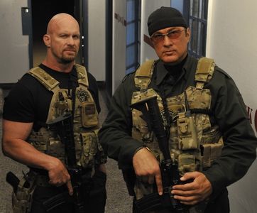 Steven Seagal and Steve Austin in Maximum Conviction (2012)
