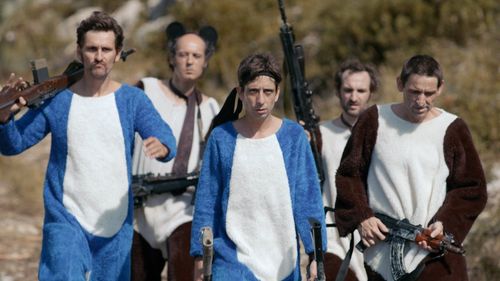 Albert Pla, Jordi Vilches, Julián Villagrán, Raúl Arévalo, and Iván Telefunken in Murieron por encima de sus posibilidad