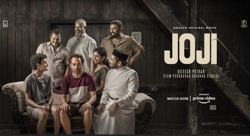 Alex Alister, Pn Sunny, Joji Mundakayam, Fahadh Faasil, Baburaj, Basil Joseph, and Unnimaya Prasad in Joji (2021)