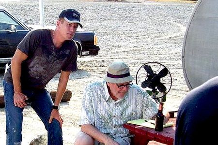 Brent Huff directing Cat City with Brian Dennehy.