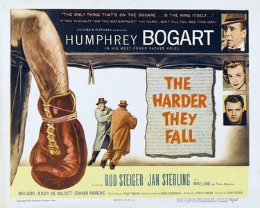 Humphrey Bogart, Rod Steiger, and Jan Sterling in The Harder They Fall (1956)