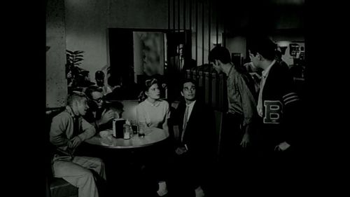 Jack Nicholson, James Fillmore, Ralph Reed, Brett Halsey, and Carolyn Mitchell in The Cry Baby Killer (1958)