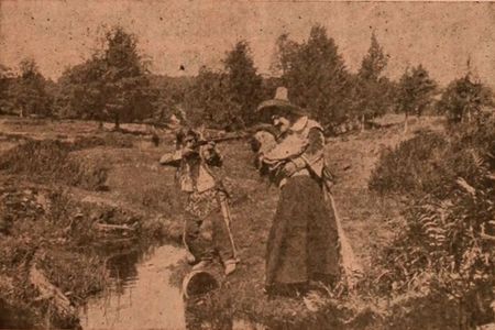 Red Wing and James Young Deer in An Indian's Bride (1909)