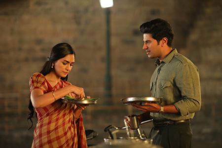 Dulquer Salmaan and Mrunal Thakur in Sita Ramam (2022)