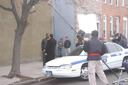 On set filming AMW