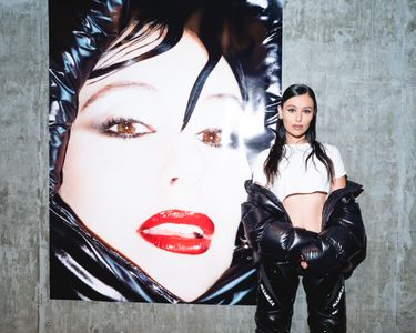 Marta Pozzan at event for her Galore Magazine cover
