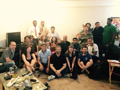 Judd Apatow, Anupam Kher, Michael Showalter, Kurt Braunohler, Zenobia Shroff, Lauren Brown, Kumail Nanjiani, and Emily V