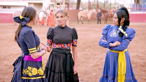 Meredith Marks, Whitney Rose, and Jen Shah in The Real Housewives of Salt Lake City: Courtside Conundrum (2022)