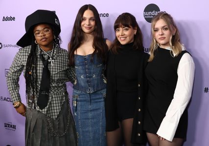 Kerrice Brooks, Aubrey Plaza, Maddie Ziegler, and Maisy Stella