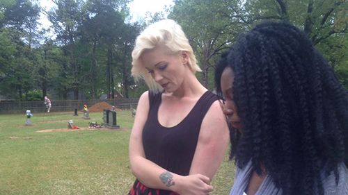 Miracle Davis and Holly Petty in Then the Night Comes (2018)