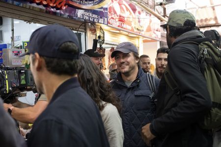Neal Dodson, Oscar Isaac, and Adria Arjona in Triple Frontier (2019)