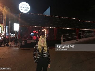 Melinda Hill after her set at The Comedy Store