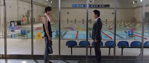 Seonwoo Jae-Deok and Lee Jong-Suk in No Breathing (2013)