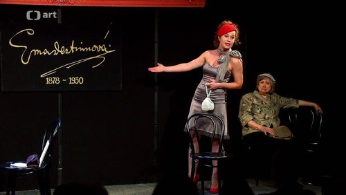 Milena Sajdkova and Marie Málková in Commedia finita (2023)