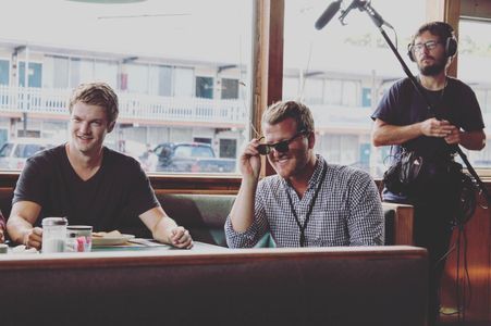 On set of 