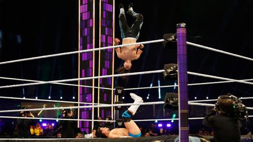 Humberto Garza Solano and Humberto Carrillo in WWE Super Show-Down (2020)