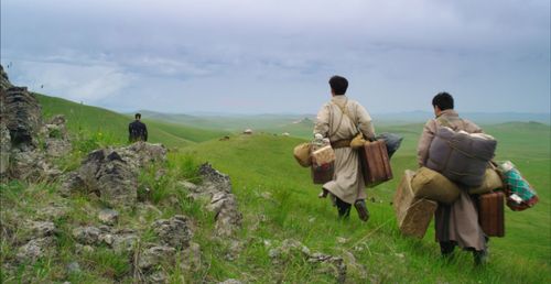 Shaofeng Feng and Shawn Dou in Wolf Totem (2015)