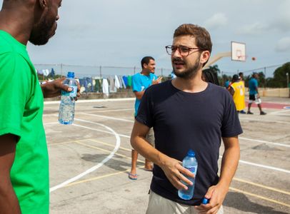 On set filming 