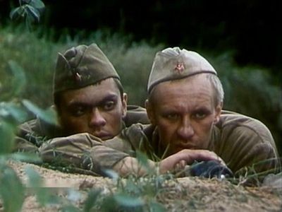 Aleksandr Feklistov and Mikhail Morozov in Otryad (1984)
