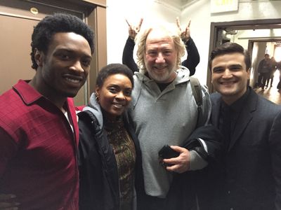 On the set of 