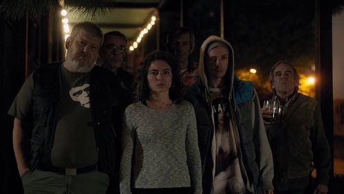 Jirí Soch, Jan Cina, and Katerina Janecková in National Street (2019)