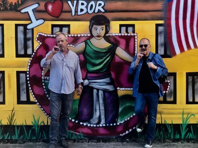 Arthur with Head of Virginia Film Office Andy Edmunds Summer 2018