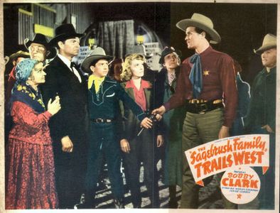 Joyce Bryant, Bobby Clack, Nina Guilbert, Arch Hall Sr., Earle Hodgins, Forrest Taylor, and Minerva Urecal in The Sagebr